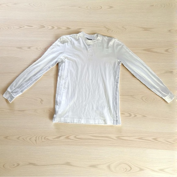 Adidas X Alexander Wang Long Sleeve Logo Tee in White Unisex - Picture 2 of 5